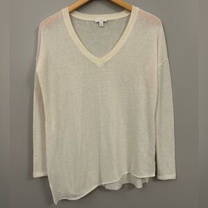 Aritzia Wilfred Soft Cream Knit Sweater XS Oversized
